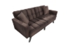 Picture of LUMI Convertible Sofa Bed with Adjustable Split-Back (Brown)