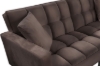 Picture of LUMI Convertible Sofa Bed with Adjustable Split-Back (Brown)
