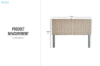 Picture of MICA Gamelina Wood Headboard with Full Kubu Original Weave in Queen Size