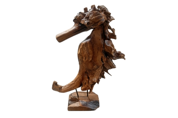 Picture of 659-002 Teak Wood Seahorse Sculpture (Large)