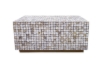 Picture of PIEDRAS Acacia Wood Coffee Table with Coconut Tiles