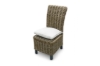 Picture of SAMURAI Acacia Wood Dining Chair with Full Kubu Grey Original Weave