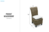 Picture of SAMURAI Acacia Wood Dining Chair with Full Kubu Grey Original Weave