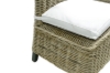 Picture of SAMURAI Acacia Wood Dining Chair with Full Kubu Grey Original Weave