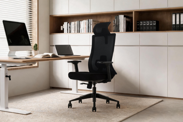 Picture of MAVEN High Back Office Chair with Adjustable Ice-Silk Mesh Backrest & Adjustable Headrest, Lumbar Support & 3D Armrests