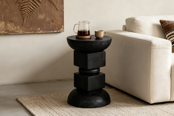 Picture of NIPAH Solid Mungur Wood Side Table/Sculpture