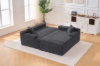 Picture of ASHFORD Fabric Sectional Compressed Sofa (Grey)