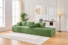 Picture of ASHFORD Fabric Sectional Compressed Sofa (Green)