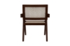 Picture of CHANDIGARH Solid Rubber Wood with Real Rattan Arm Chair (Walnut)