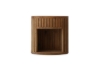 Picture of RILMOND Reclaimed Pine Wood Oval Bedside Table with Open Shelf