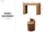 Picture of RILMOND 120 Reclaimed Pine Wood Desk and Barrel Stool Set