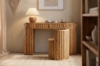 Picture of RILMOND 120 Reclaimed Pine Wood Desk and Barrel Stool Set
