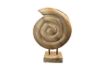 Picture of 650-042 Round Spiral Shell Solid Teak Wood Decorative Sculpture (32cmx51cm)