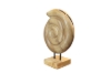 Picture of 650-042 Round Spiral Shell Solid Teak Wood Decorative Sculpture (32cmx51cm)