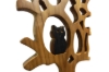 Picture of 650-043 H45 Owl on Tree Solid Teak Wood  Decorative Sculpture