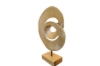 Picture of 650-044 Abstract Solid Teak Wood G Decorative Sculpture (30cmx44cm)