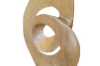 Picture of 650-044 Abstract Solid Teak Wood G Decorative Sculpture (30cmx44cm)