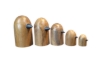 Picture of 650-049 Solid Teak Wood Bird Family Decorative Sculptures - Set of 5