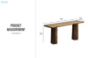 Picture of LUMBER 180 Reclaimed Pine Wood Console Table