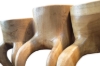 Picture of 650-051 Solid Teak Wood Decorative Trays - Set of 3
