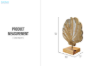 Picture of 650-041 Shell Solid Teak Wood Decorative Sculpture (40cmx50cm)