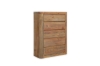 Picture of LUMBER Reclaimed Pine Wood 5-Drawer Tallboy