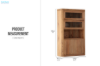 Picture of LUMBER 180x110cm Reclaimed Pine Wood Display Storage Cabinet