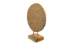 Picture of 650-040 Round Carving Decor Solid Teak Wood Sculpture (40cmx51cm)