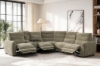 Picture of HIGHLAND Dual Motor Power Reclining Sectional Sofa with Storage Console & Swivel Tray Table & Bluetooth Speaker & USB, Type-C Ports - Water Resistant