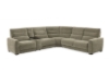 Picture of HIGHLAND Dual Motor Power Reclining Sectional Sofa with Storage Console & Swivel Tray Table & Bluetooth Speaker & USB, Type-C Ports - Water Resistant
