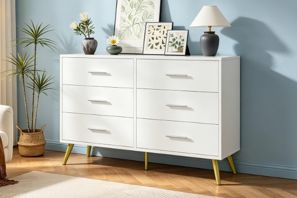 Picture of ELARA 6-Drawer Dresser/Storage Cabinet (White)
