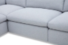 Picture of SPLENDOR Feather-Filled Fabric Modular Corner Sofa (Grey)