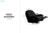 Picture of SANO 360° Swivel Manual Recliner Lounge Chair with Mobile Holder (Black)