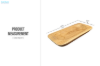 Picture of 650-039 Solid Teak Wood Oval Sushi Plate Decor (40cmx20cm)