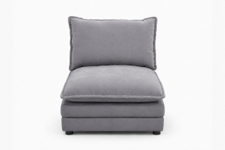 Picture of MELLOW Modular Sectional Sofa Range (Grey) - Armless Chair