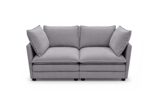 Picture of MELLOW Modular Sectional Sofa Range (Grey) - 2PC Combo Set (LAF Aamchair + RAF Armchair)