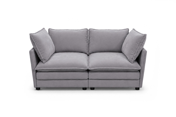 Picture of MELLOW Modular Sectional Sofa Range (Grey) - 2PC Combo Set (LAF Aamchair + RAF Armchair)
