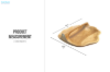 Picture of 650-032 Solid Teak Wood Bowl with Handle (30cmx28cm)