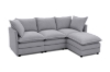 Picture of MELLOW Modular Sectional Sofa Range (Grey) - 2PC Combo Set (LAF Aamchair + RAF Armchair)
