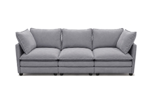Picture of MELLOW Modular Sectional Sofa Range (Grey) - 3PC Combo Set (LAF Armchair + Armless + RAF Armchair)