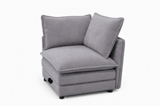 Picture of MELLOW Modular Sectional Sofa Range (Grey) - Right Facing Armchair