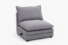Picture of MELLOW Modular Sectional Sofa Range (Grey) - 2PC Combo Set (LAF Aamchair + RAF Armchair)