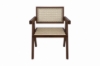 Picture of CHANDIGARH Solid Rubber Wood with Real Rattan Arm Chair (Walnut) - Each