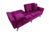 Picture of LUMI Convertible Sofa Bed with Adjustable Split-Back (Purple)