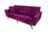 Picture of LUMI Convertible Sofa Bed with Adjustable Split-Back (Purple)