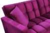 Picture of LUMI Convertible Sofa Bed with Adjustable Split-Back (Purple)