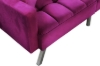 Picture of LUMI Convertible Sofa Bed with Adjustable Split-Back (Purple)