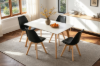 Picture of EFRON 1.2M/1.4M/1.6M 5PC Dining Set (Black)