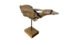 Picture of 650-054 Solid Teak Wood Abstract Decorative Sculpture