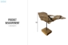 Picture of 650-054 Solid Teak Wood Abstract Decorative Sculpture